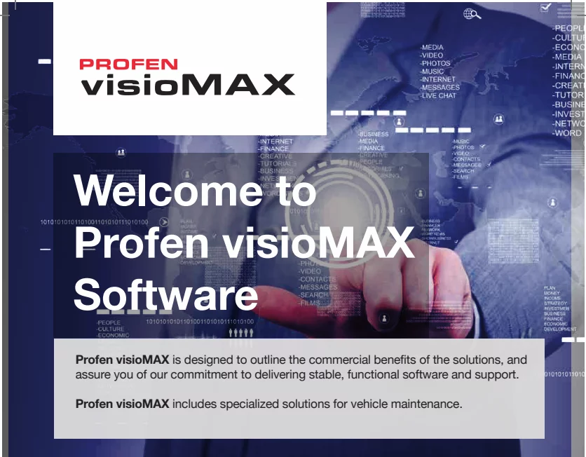 Welcome to Profen visioMAX Software